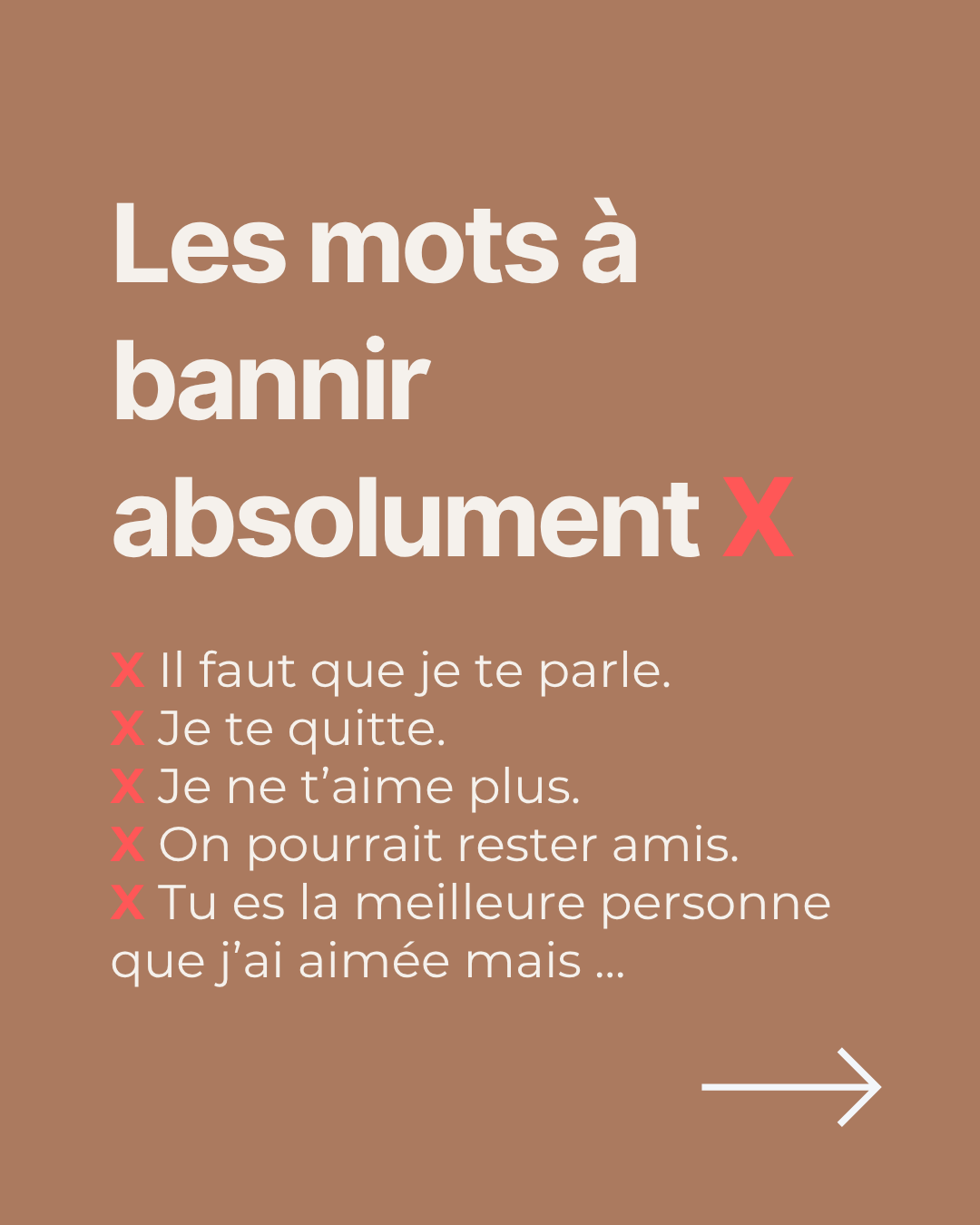 Les phrases à ne jamais dire pour annoncer son divorce